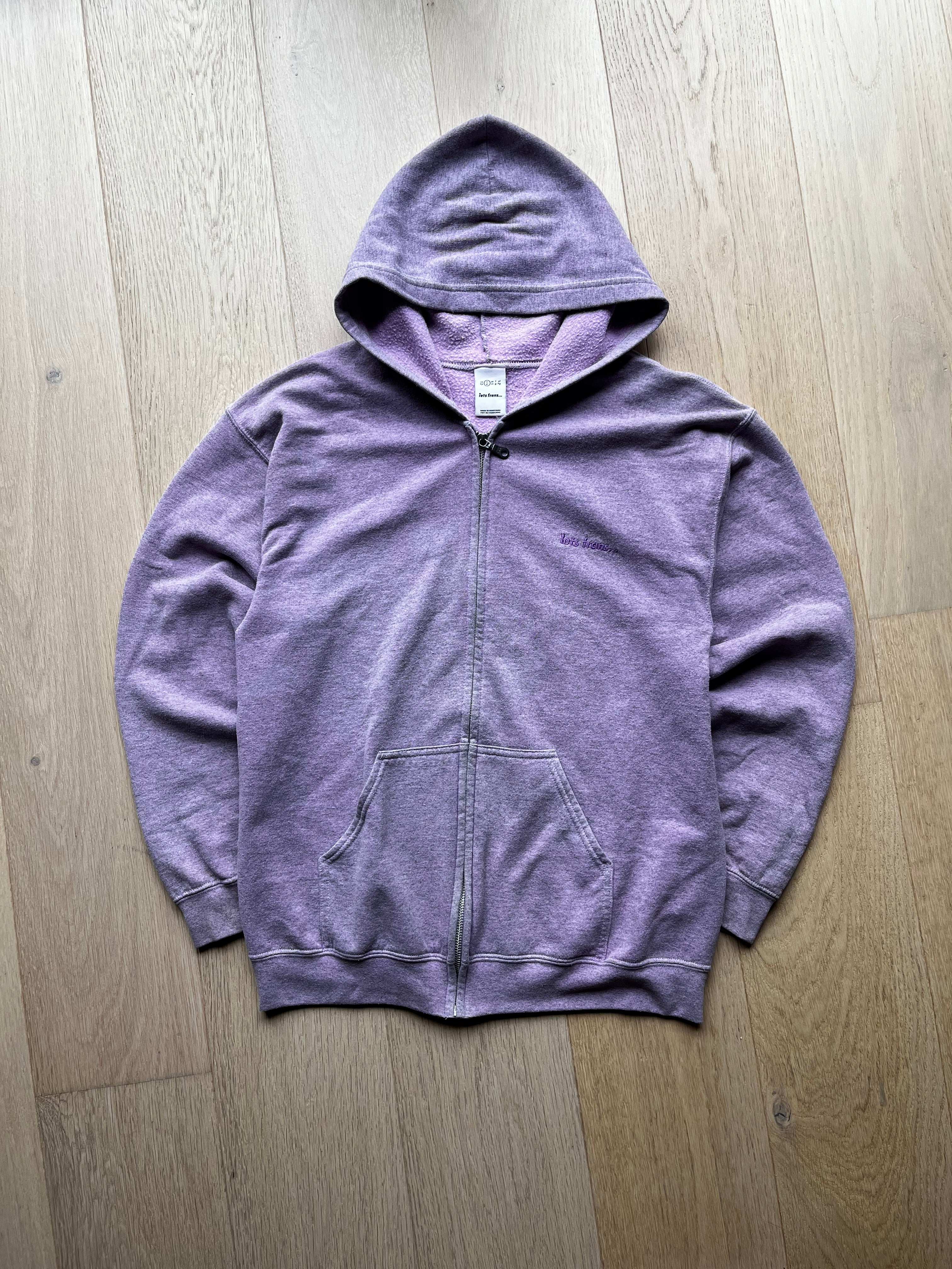 Purple Washed Iets Frans Zipper