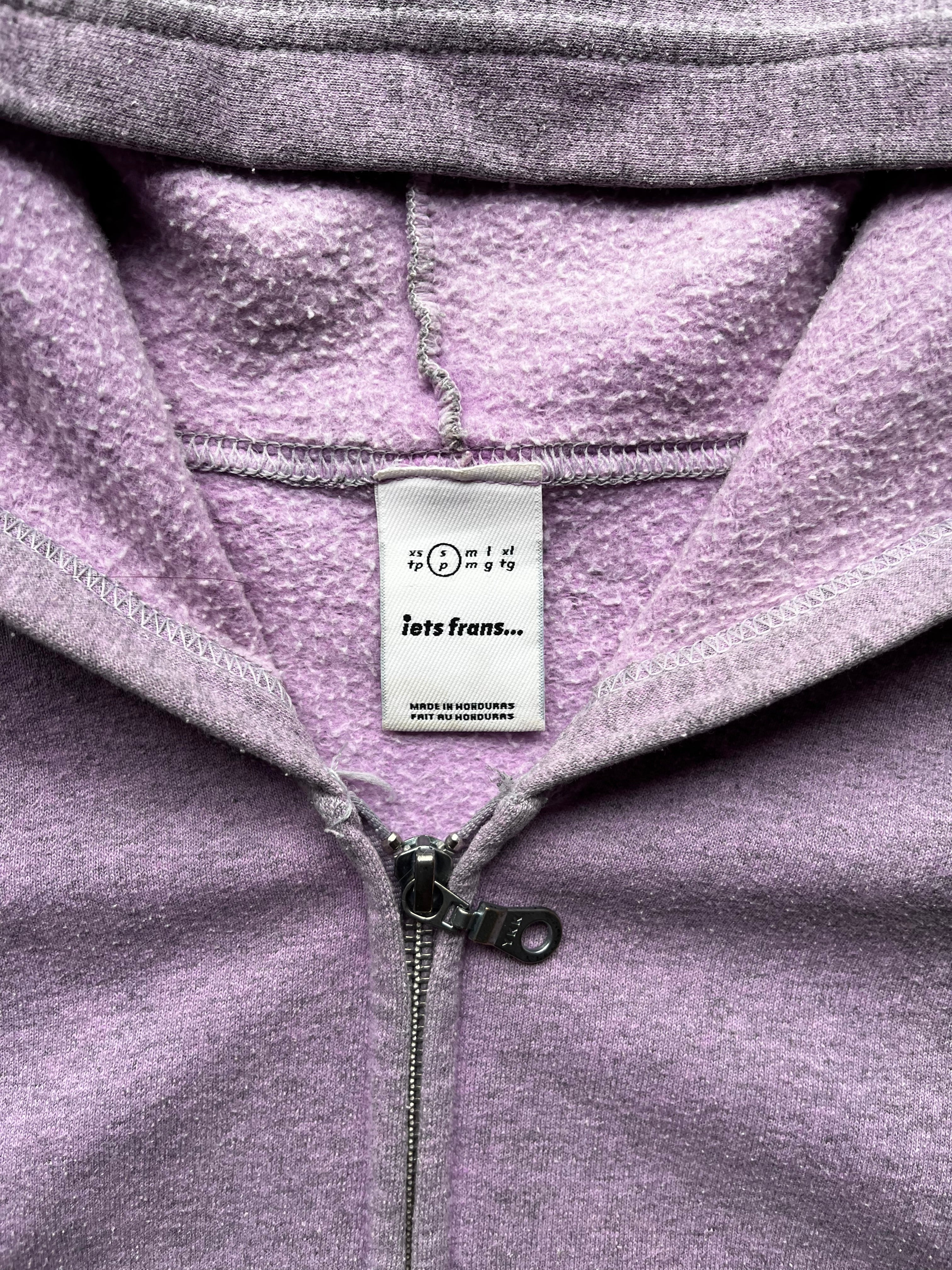 Purple Washed Iets Frans Zipper