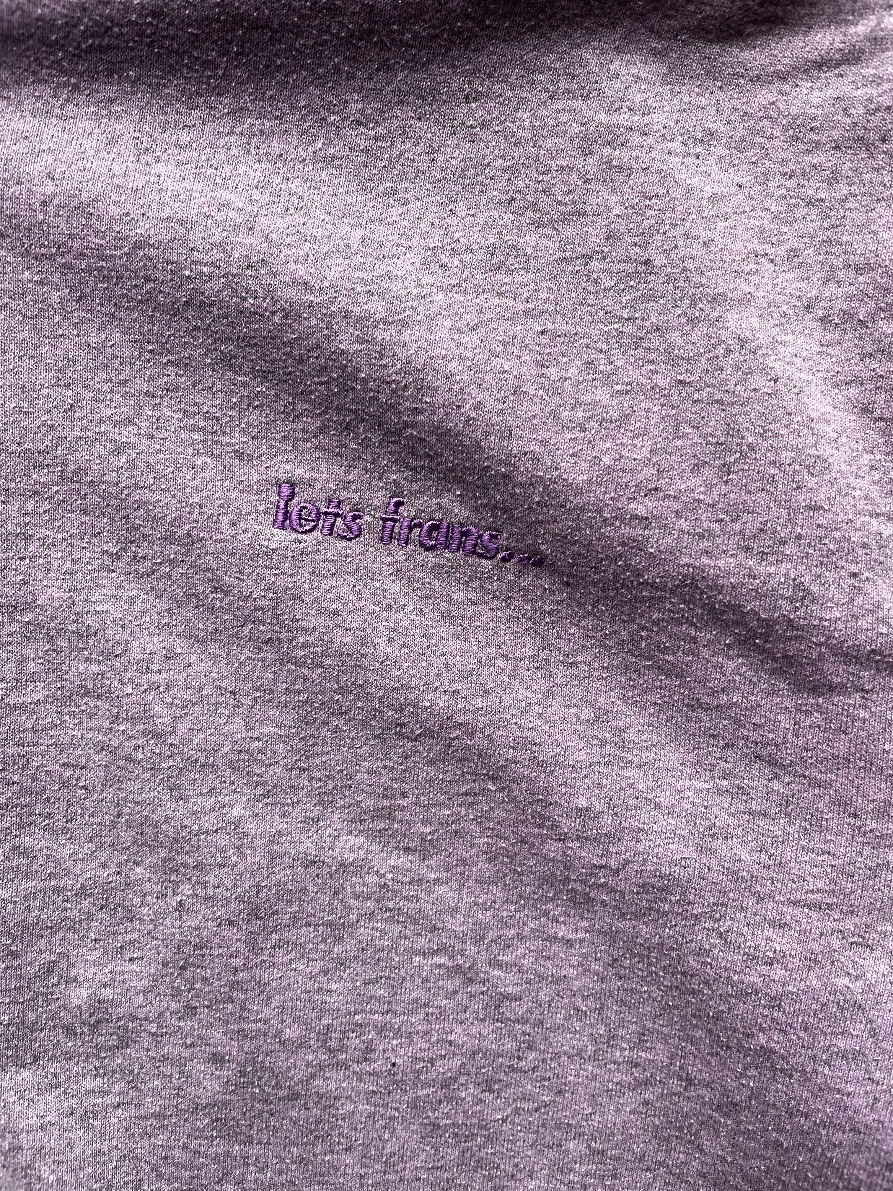 Purple Washed Iets Frans Zipper